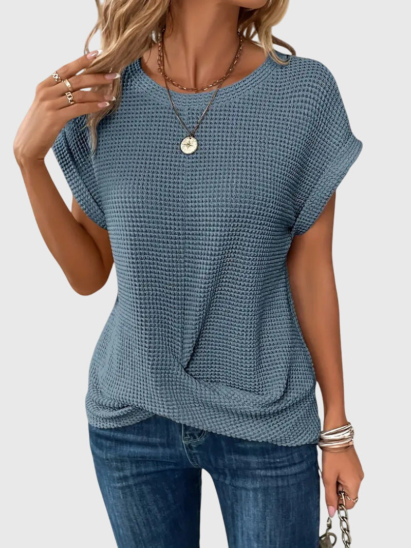 Isa™ | Elegant Blus med Rundhals