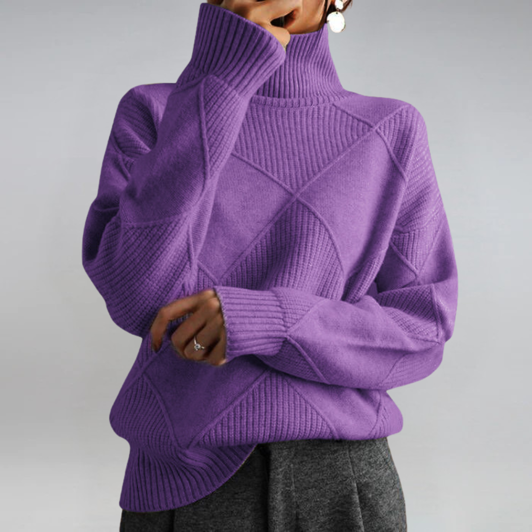 Lauren | Lyxig Cashmere Turtleneck Tröja