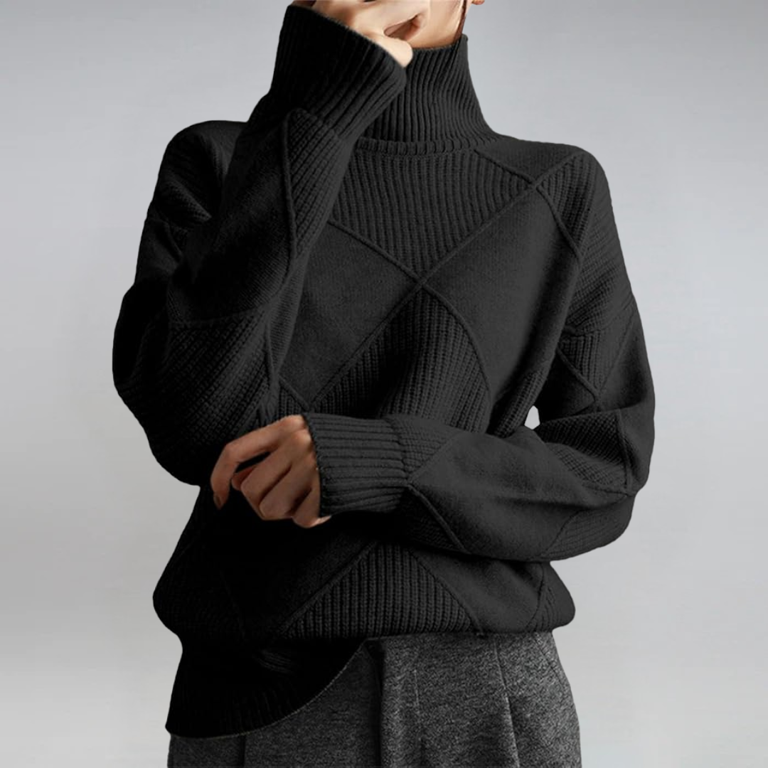 Lauren | Lyxig Cashmere Turtleneck Tröja