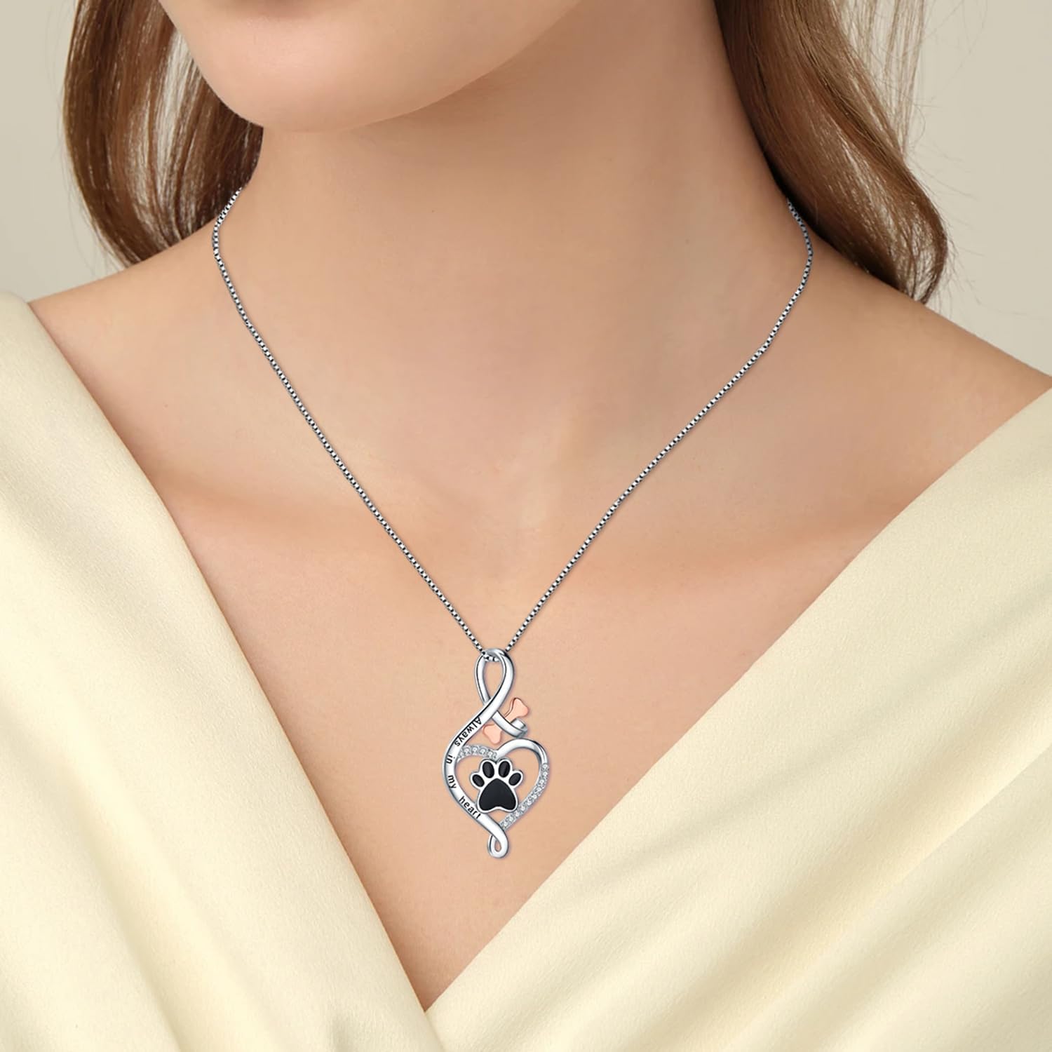 Stellan™ | Halsband Infinity med tass