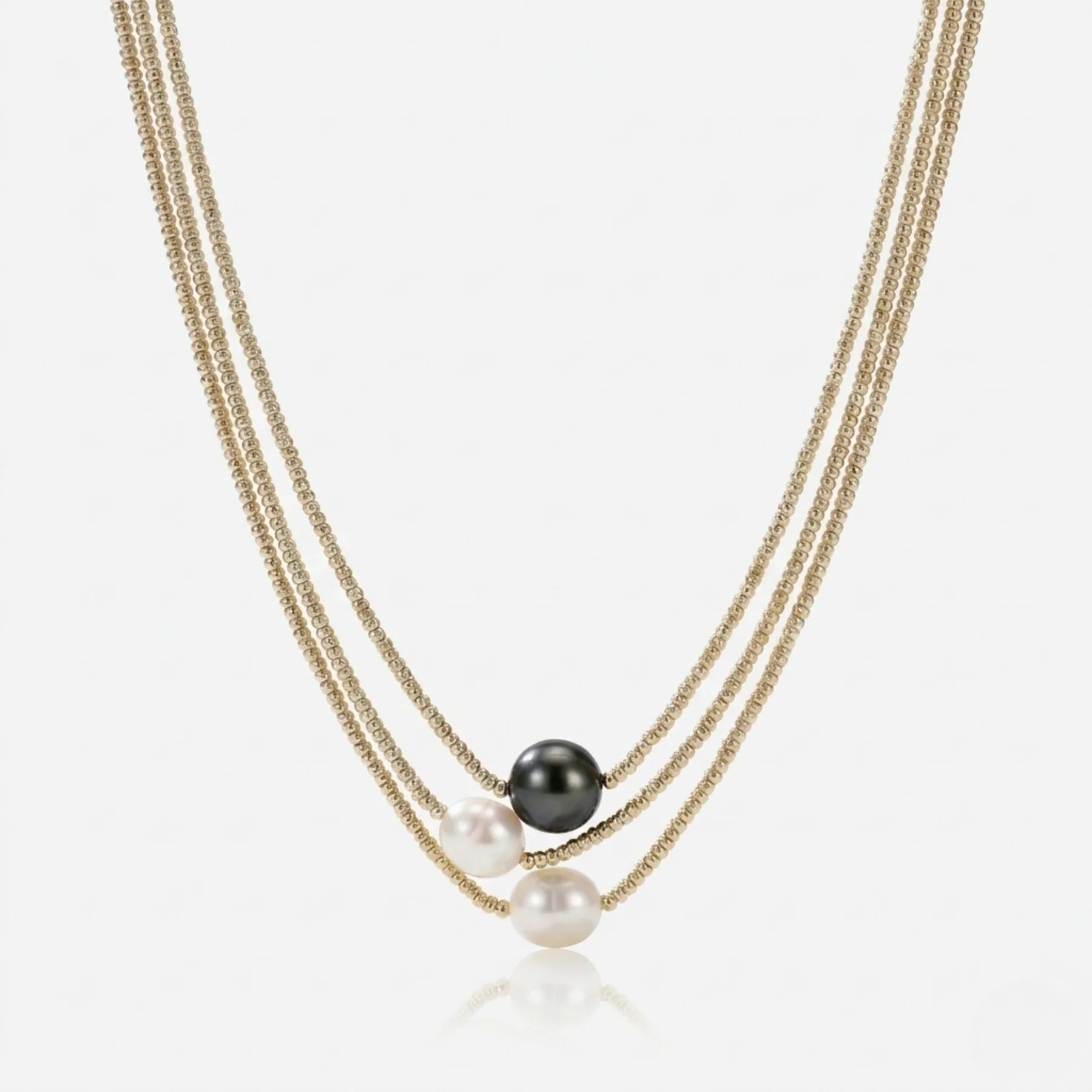Anna™ | Pärlhalsband i flera lager
