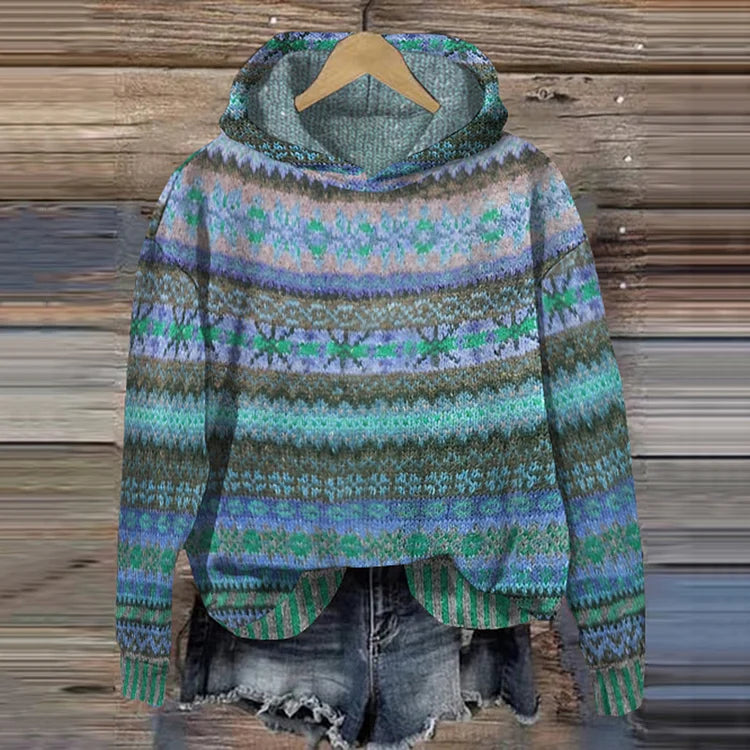 Gaby | Etnisk Retro Hoodie