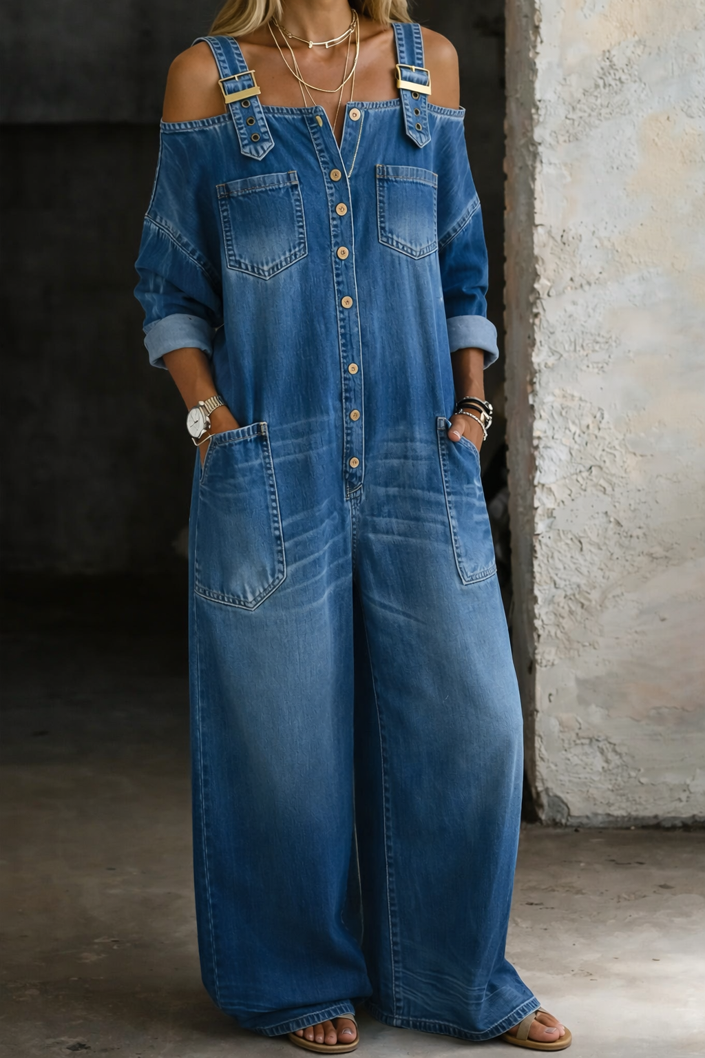 Sophia™ | Axelbandslös Jumpsuit