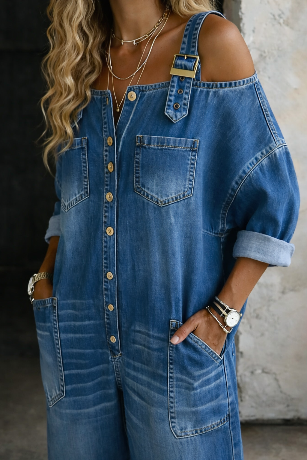 Sophia™ | Axelbandslös Jumpsuit