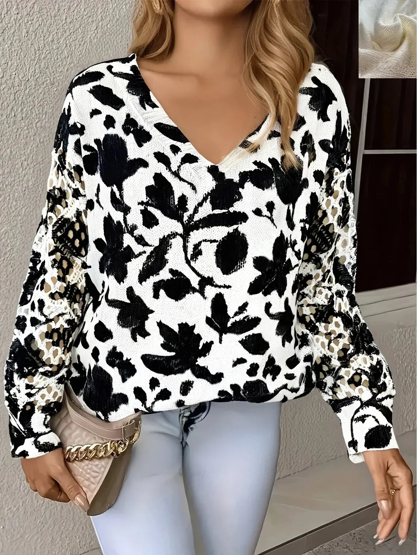 Hayden Trista™ | Elegant Blommig Tröja