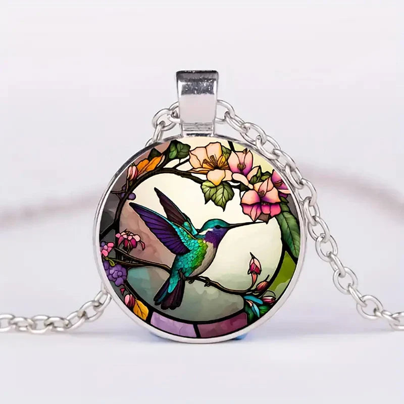 Linnea™ | Halsband med kolibri-hänge