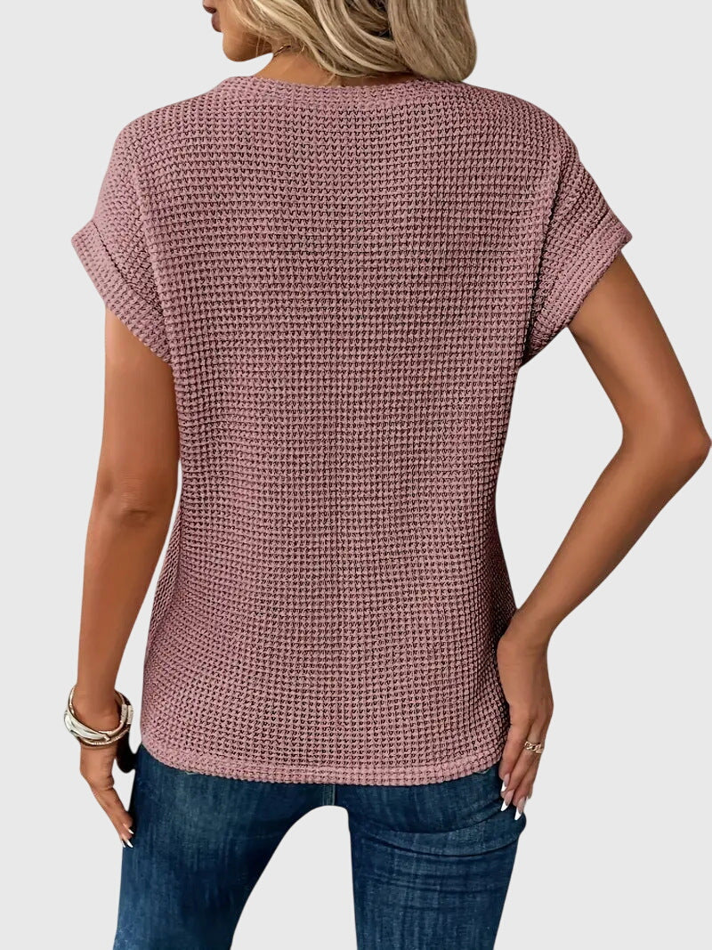 Isa™ | Elegant Blus med Rundhals