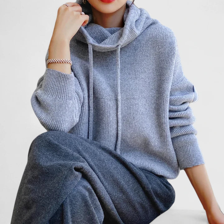 Marie | Mysig Stickad Hoodie