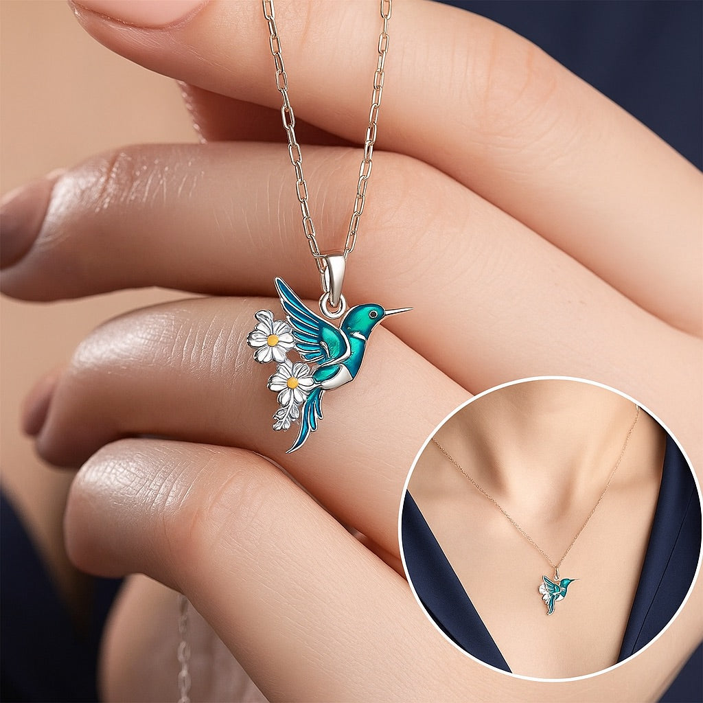 Vera™ | Kolibrihalsband med örhängen