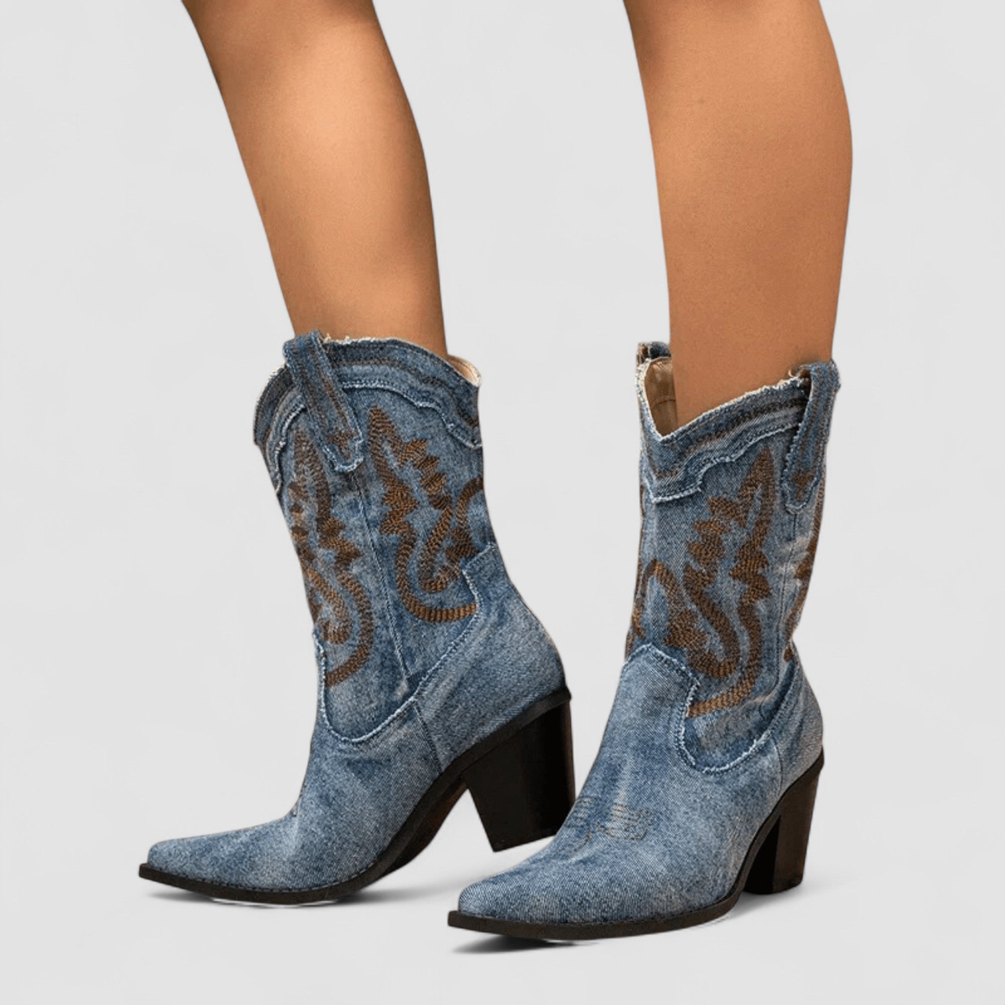 Selena – Ortopediska Denim Ankelskor