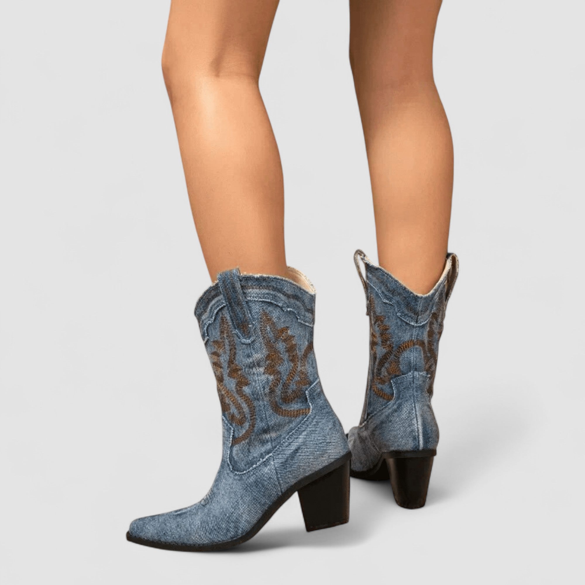 Selena – Ortopediska Denim Ankelskor