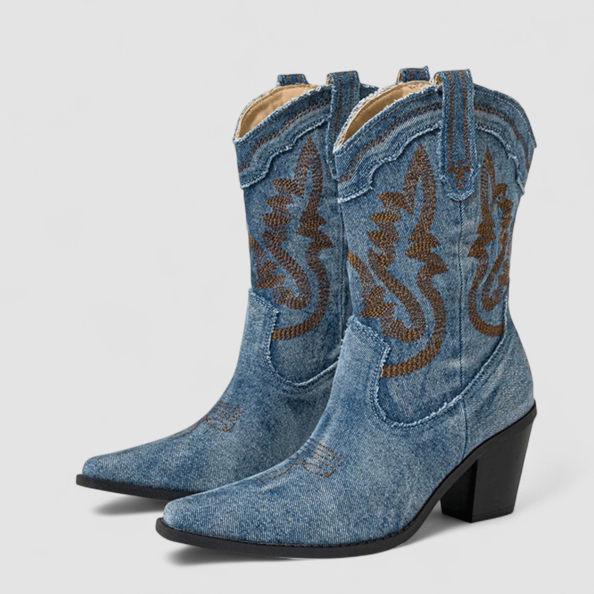 Selena – Ortopediska Denim Ankelskor