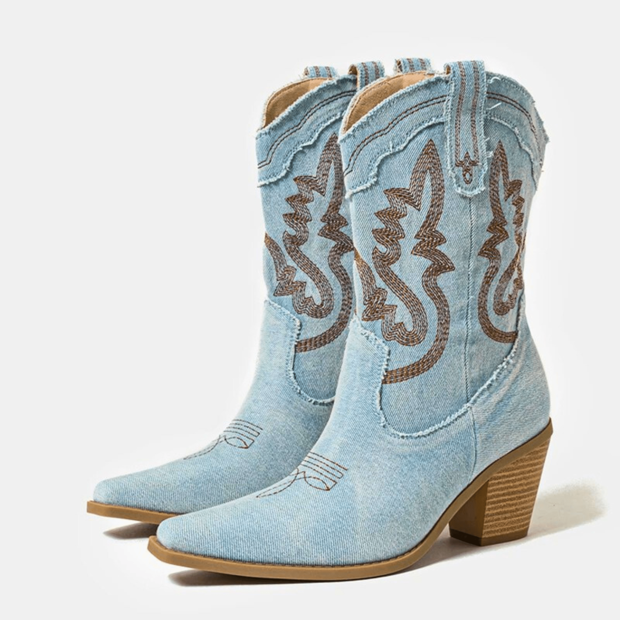 Veloria Denim Ankelstövlar