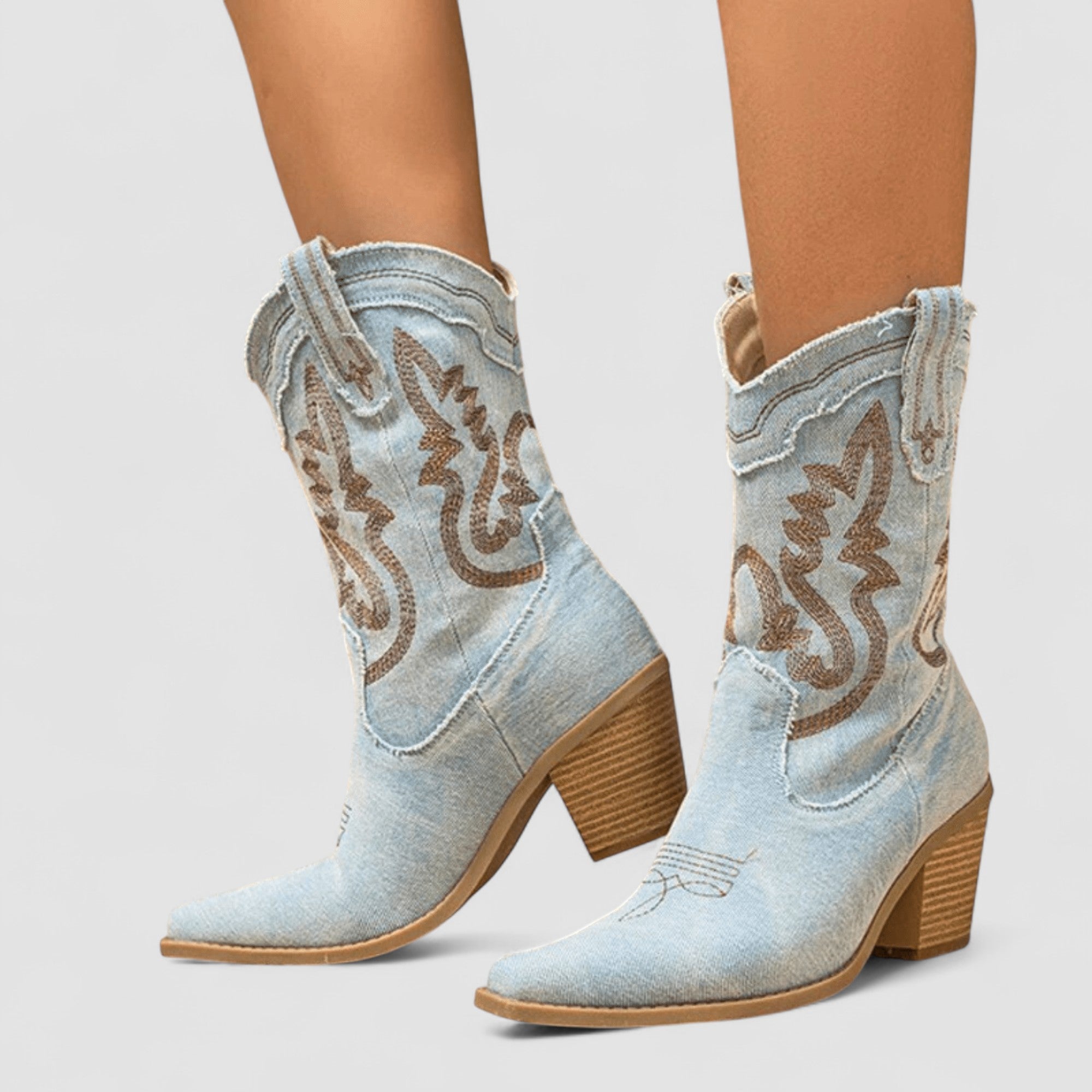 Selena – Ortopediska Denim Ankelskor
