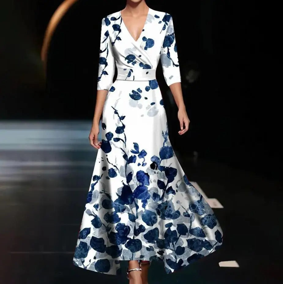 Vera™ | Elegant klänning med blommönster