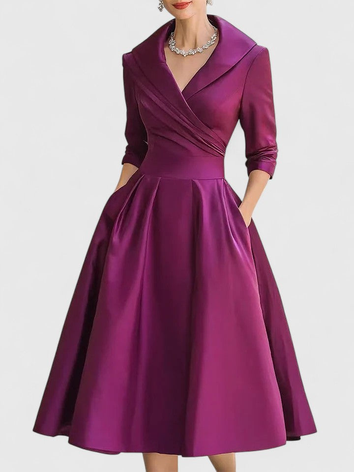 Zyrah™ | Elegant midiklänning