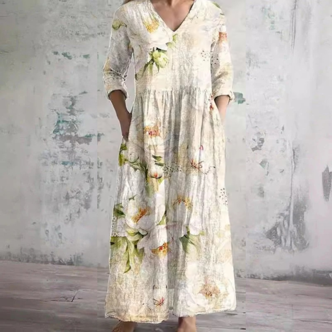 Anne™ | Blommig sommarklänning
