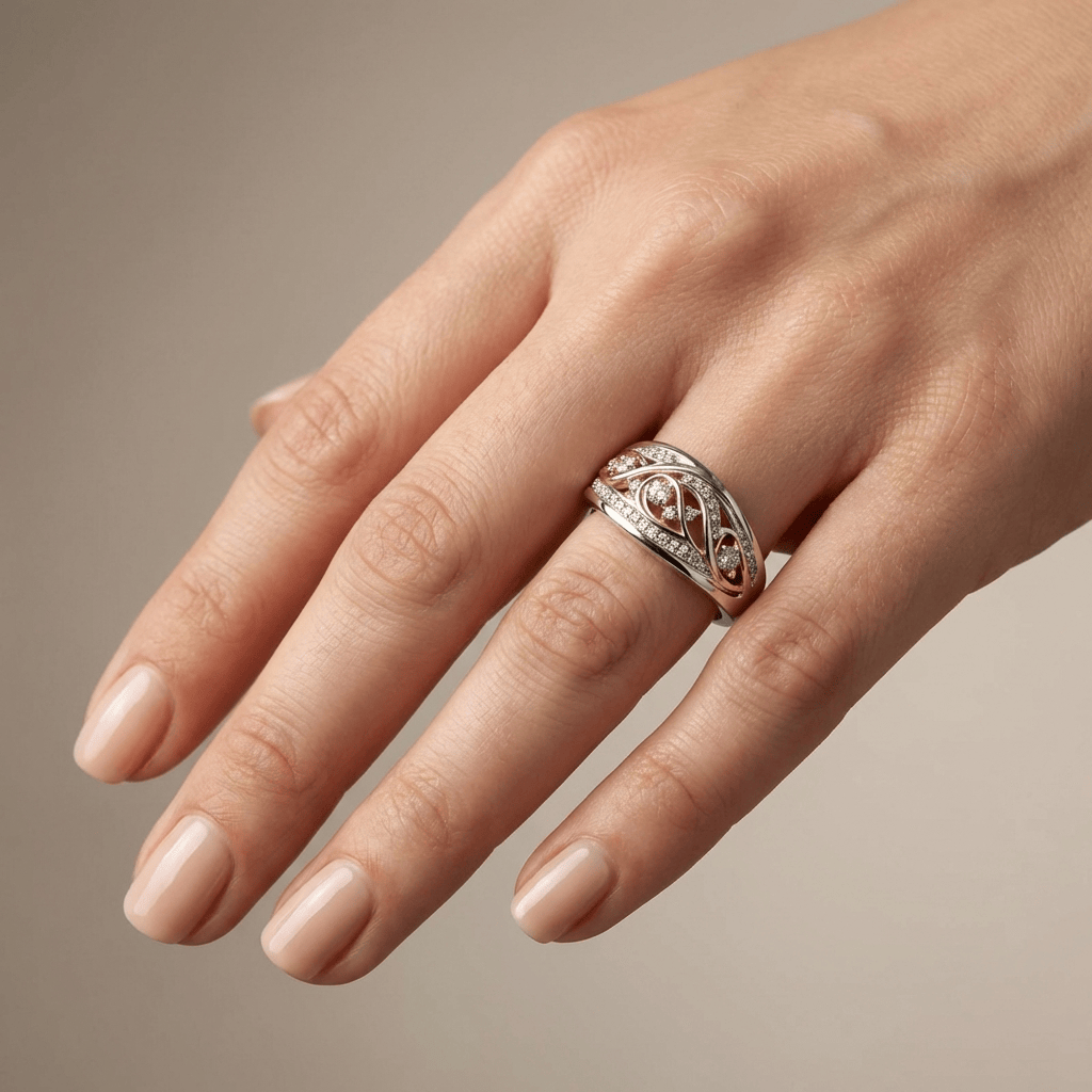 Mikaela™ | Tvåfärgad vintage-ring