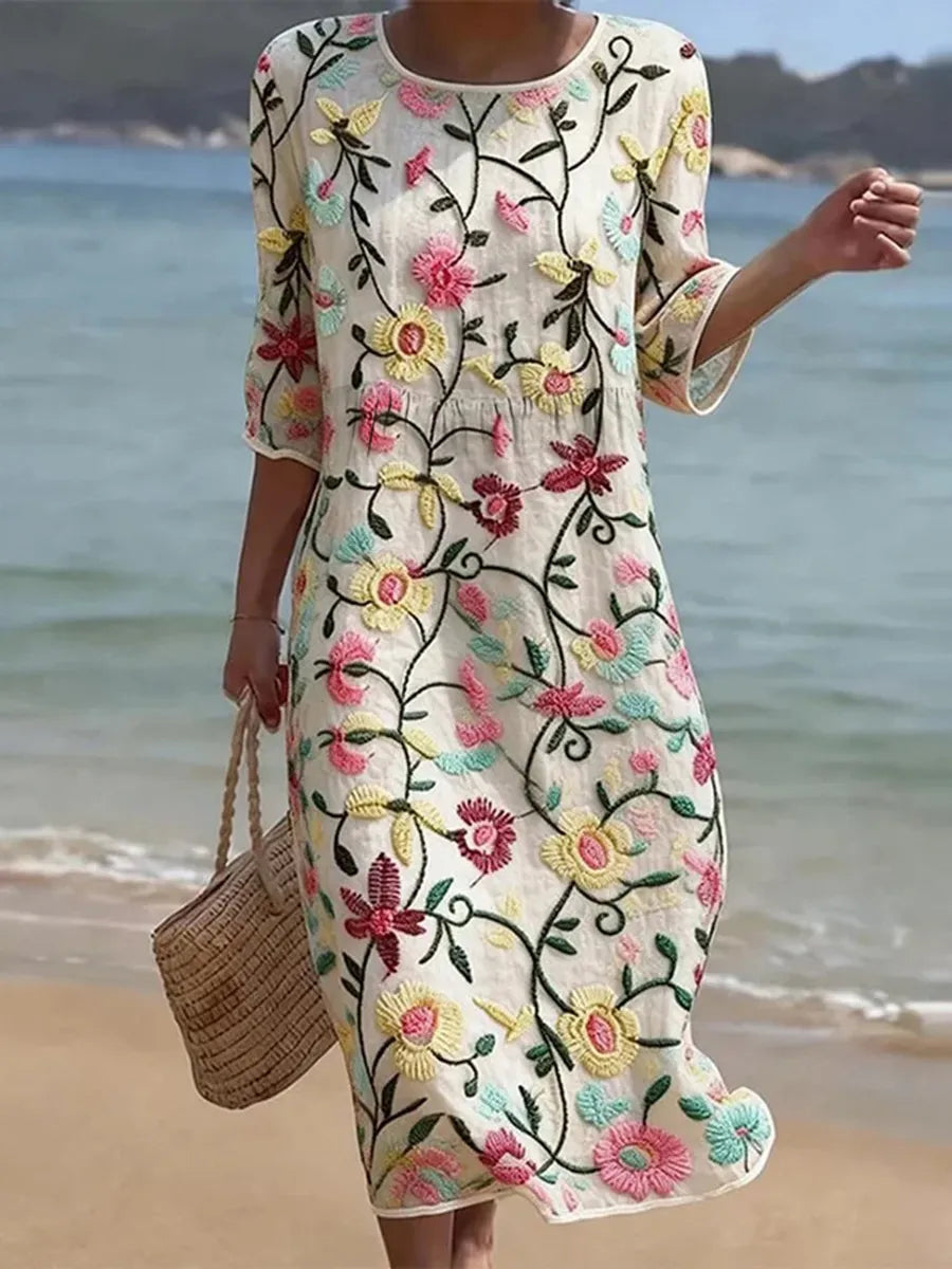 Rebecca™ | Klänning med blommönster