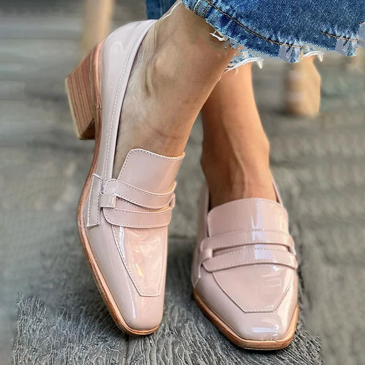 MOCASSINS MED BRED KLACK GLANSIG