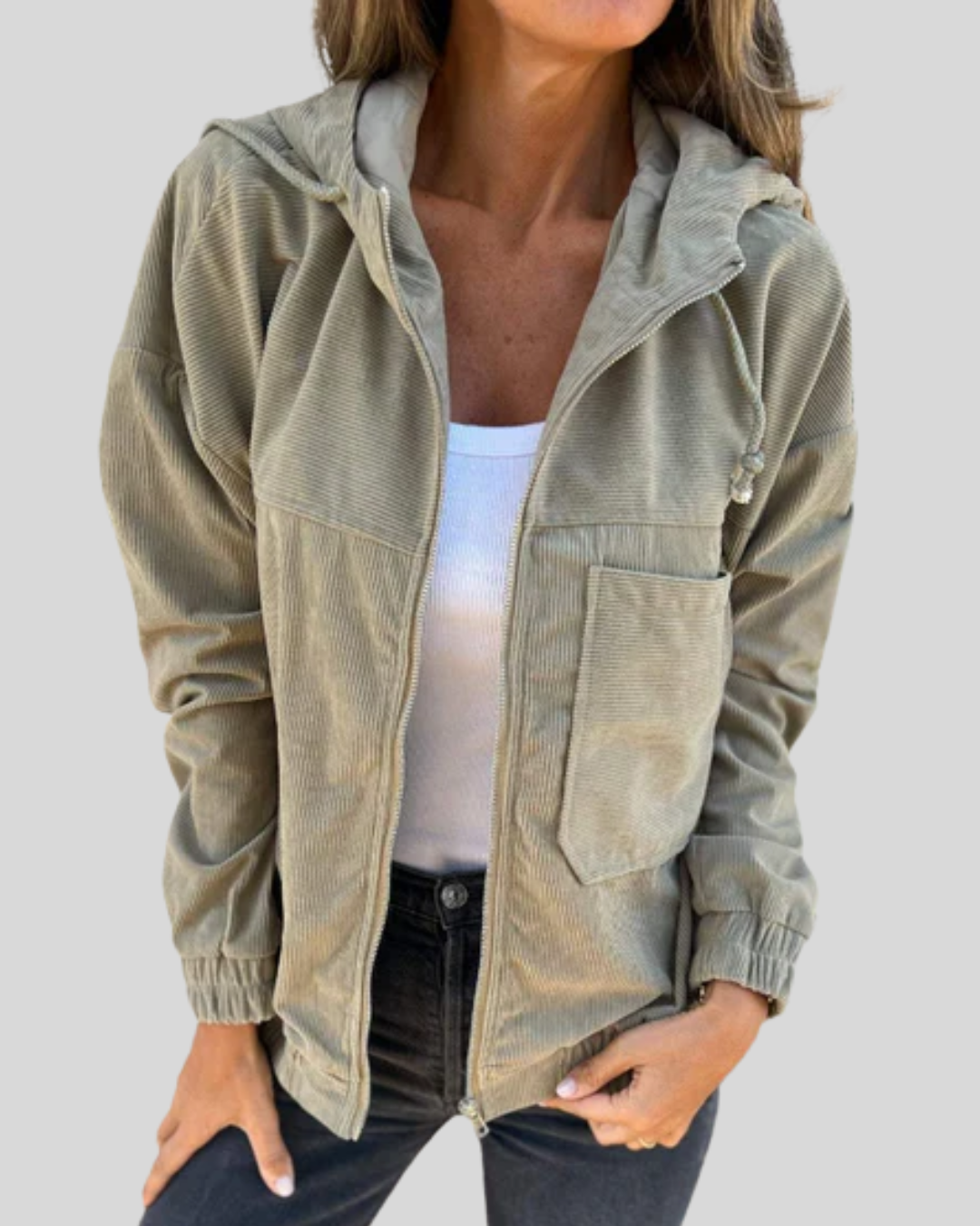 Mabel | Mjuk Zip-Up Väst