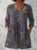 Audrey™ | Långärmad blus med V-ringning