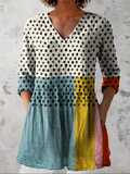 Valerie™ | Lång blus med V-ringning