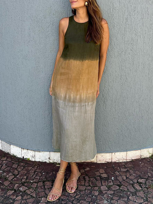 MAYA | SOLNEDGÅNG OMBRÉ MAXIKLÄNNING