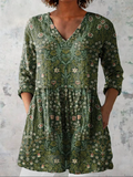 Julie™ | Lång blus med V-ringning