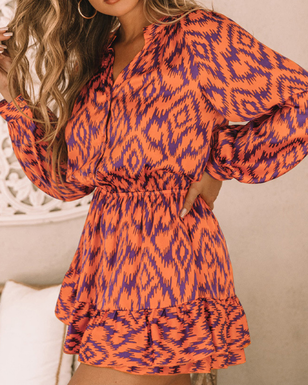 Blakely | Retro Aztec Glam - Midi Klänning