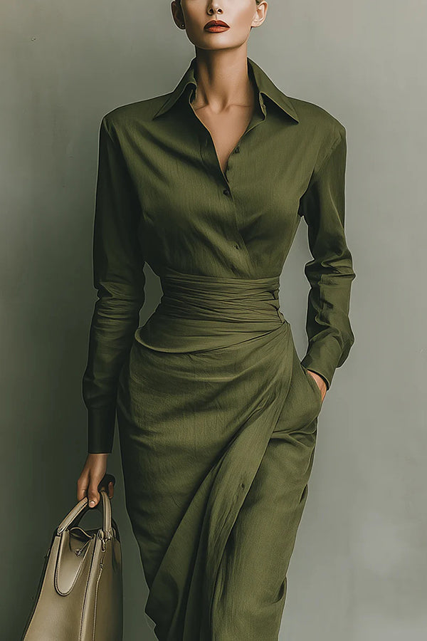 Meliora | Wrap-Style Maxi Klänning