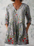Amelie™ | Lång blus med V-ringning