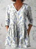 Jeanne™ | Lång blus med V-ringning