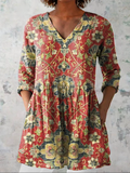Lea™ | Lång blus med V-ringning