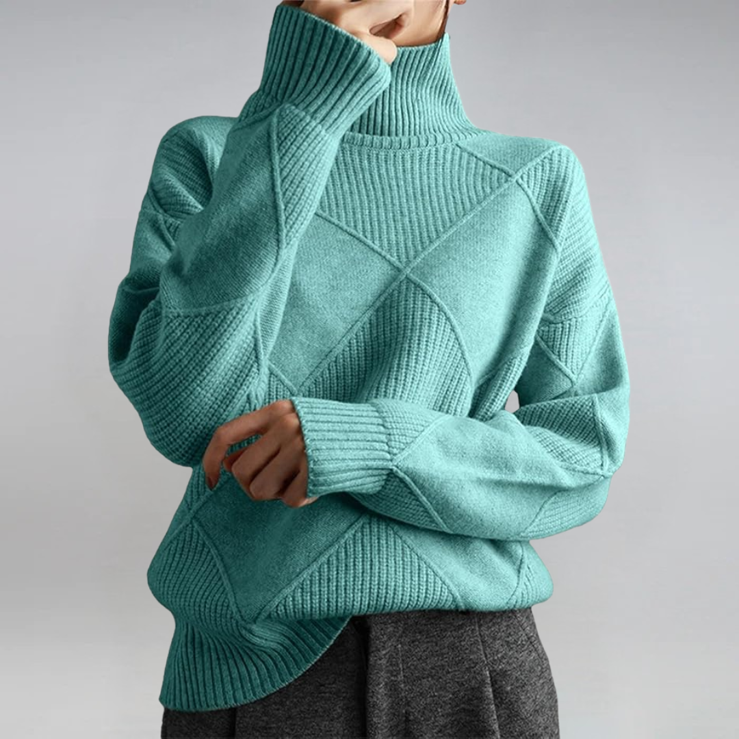 Lauren | Lyxig Cashmere Turtleneck Tröja
