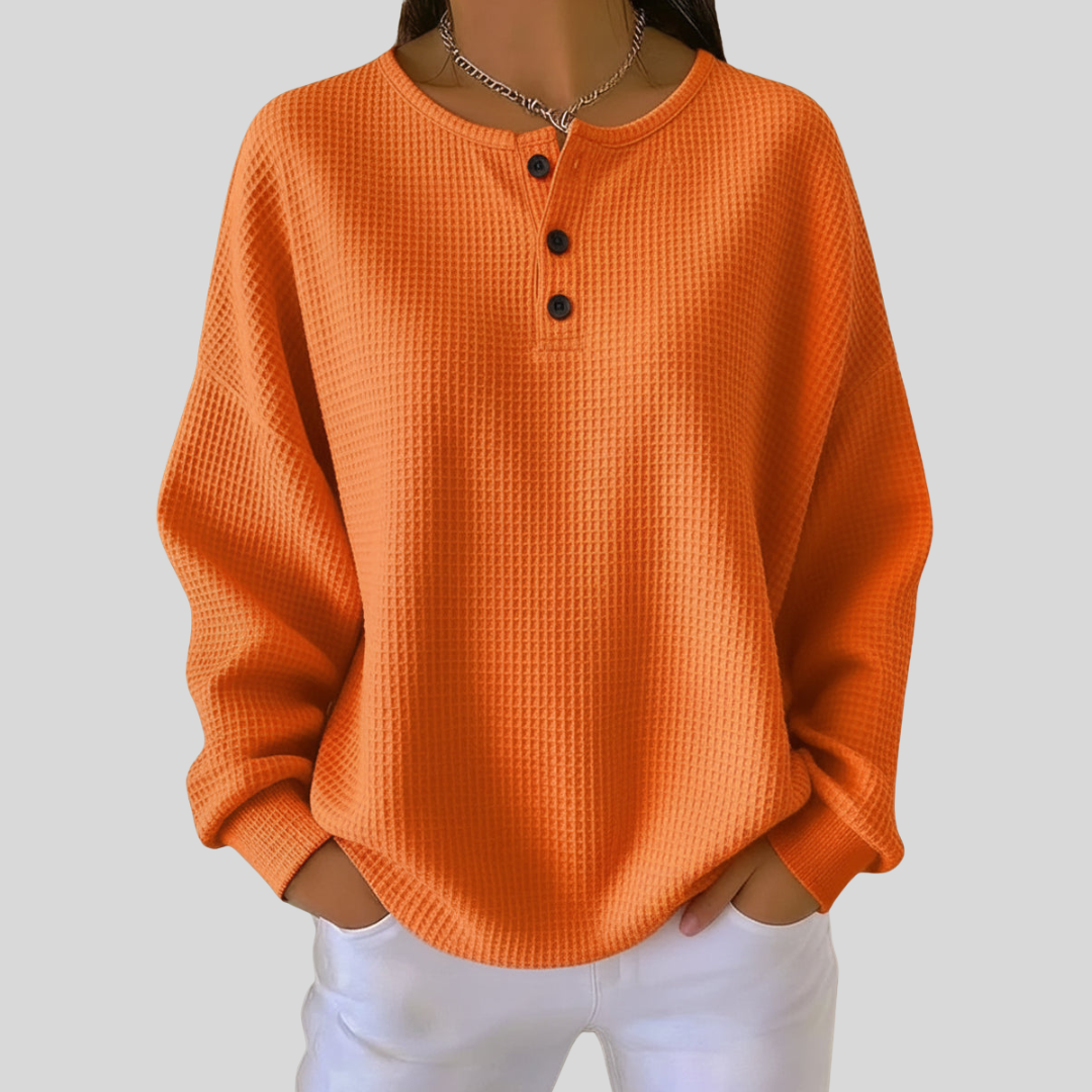 Anne | Avslappnad sweatshirt med krage