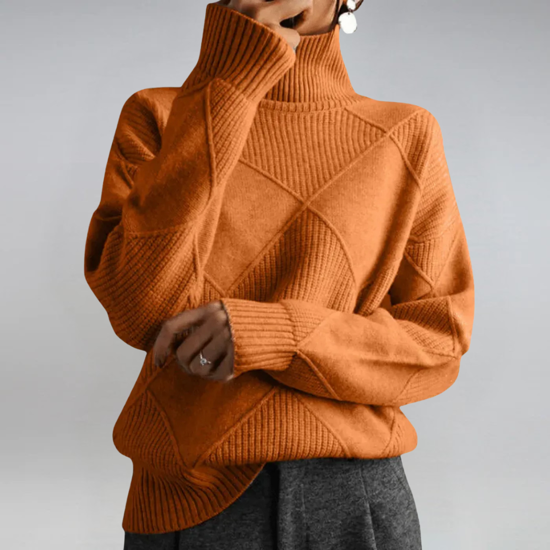 Lauren | Lyxig Cashmere Turtleneck Tröja