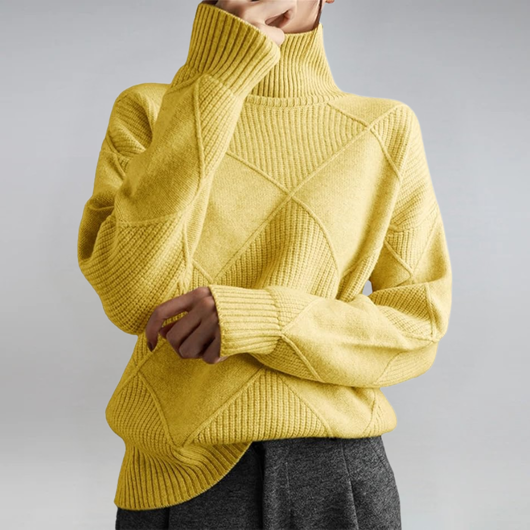 Lauren | Lyxig Cashmere Turtleneck Tröja