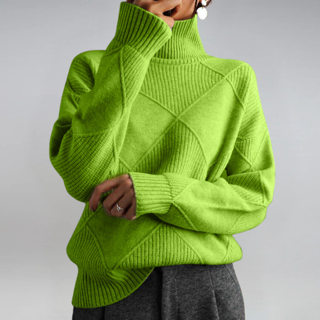 Lauren | Lyxig Cashmere Turtleneck Tröja
