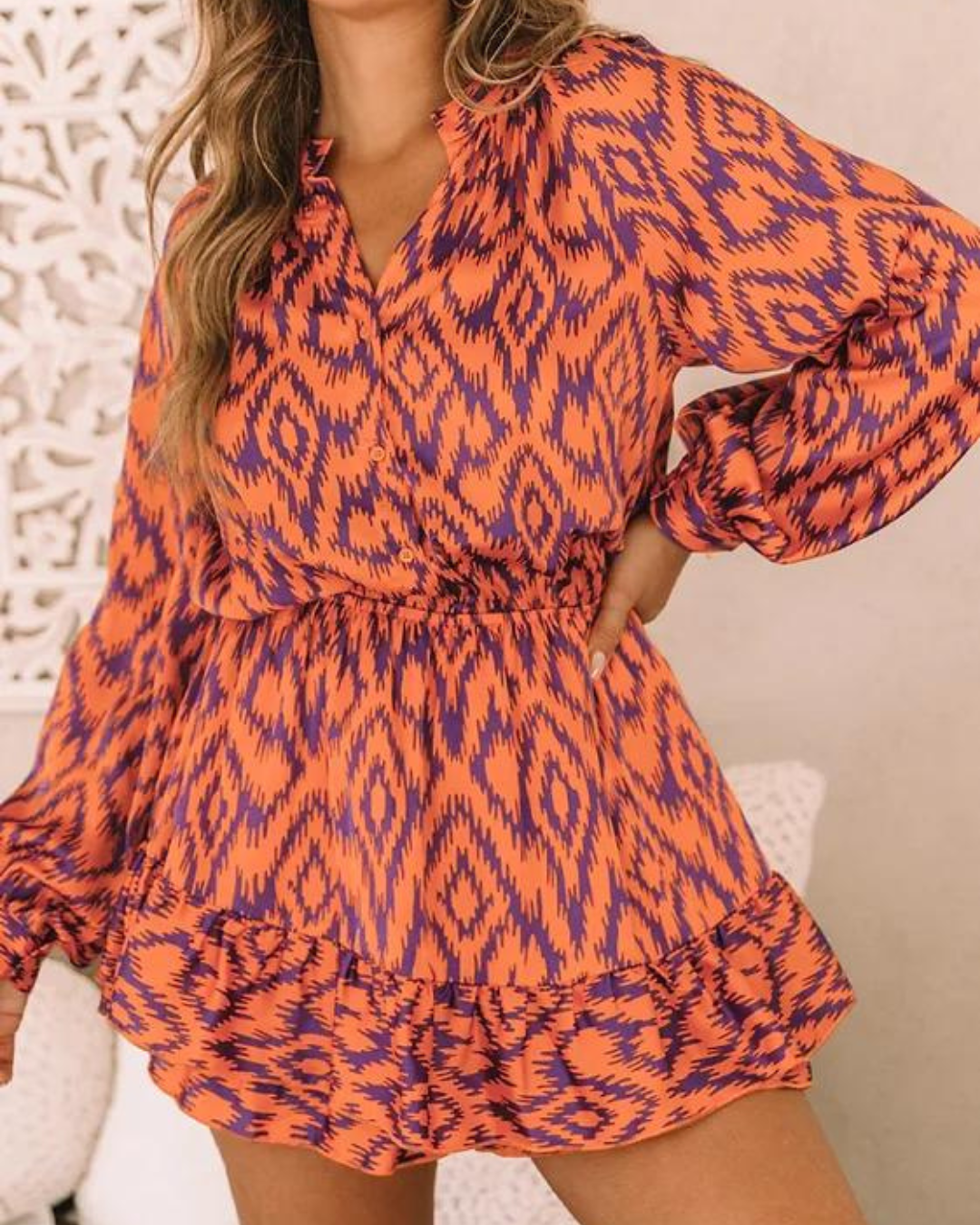 Blakely | Retro Aztec Glam - Midi Klänning