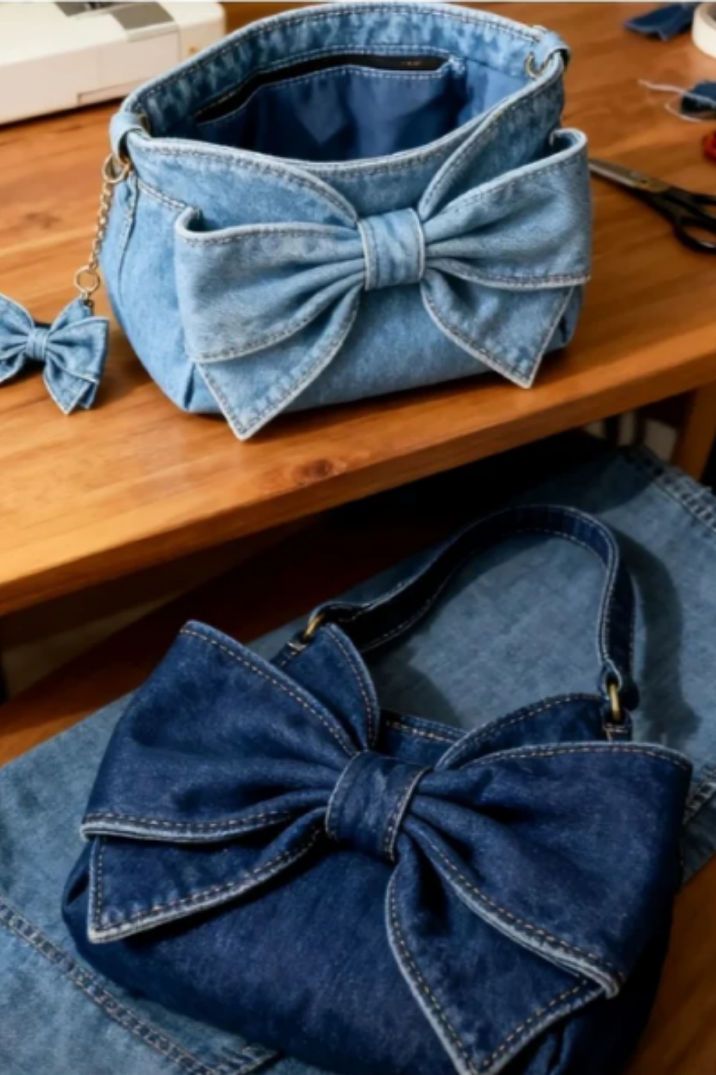 Anika™ | Väska med retro-rosett