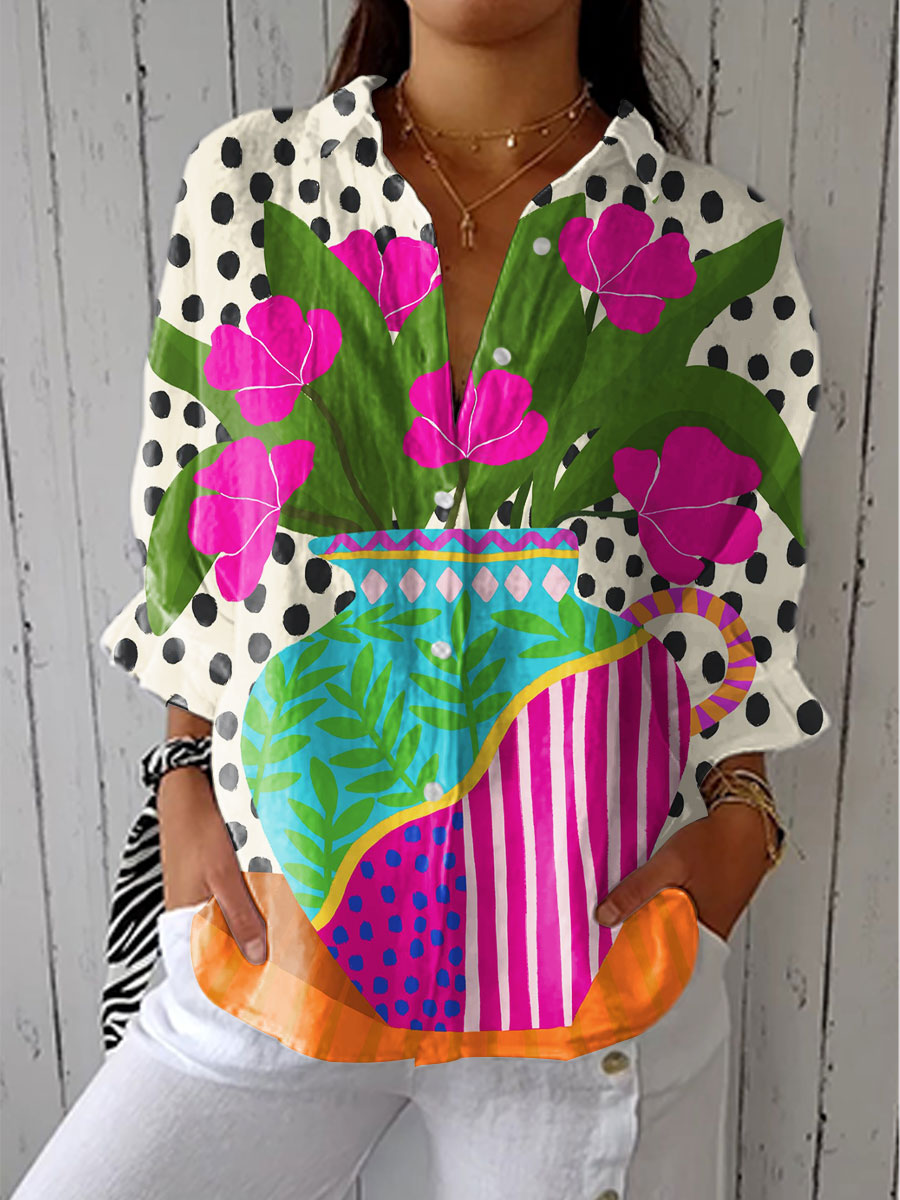 Diana™ | Blus med blommönster