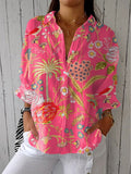 Elizabeth™ | Blus med tropiskt blommönster