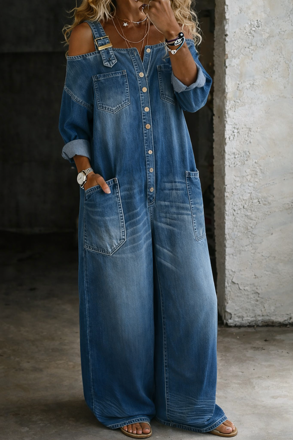 Sophia™ | Jumpsuit med bar axel
