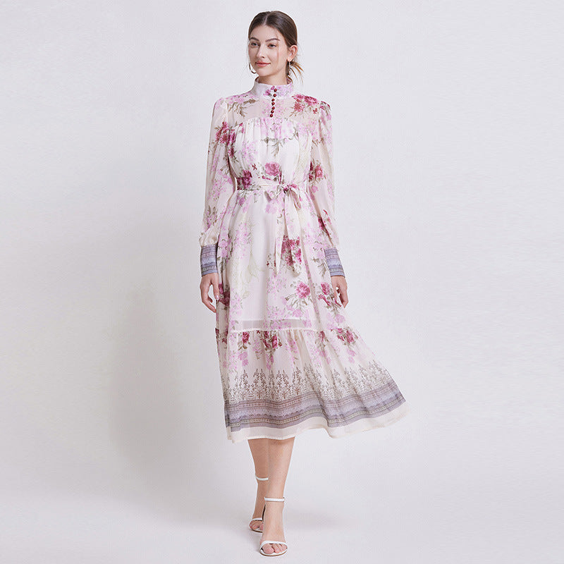 Sigrid™ | Blommig chiffongklänning