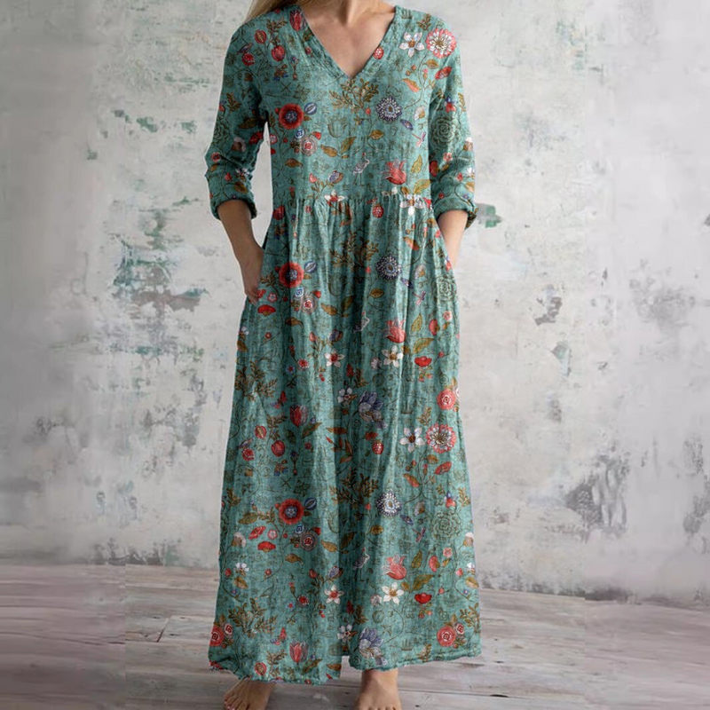 Olivia™ | Blommig sommarklänning