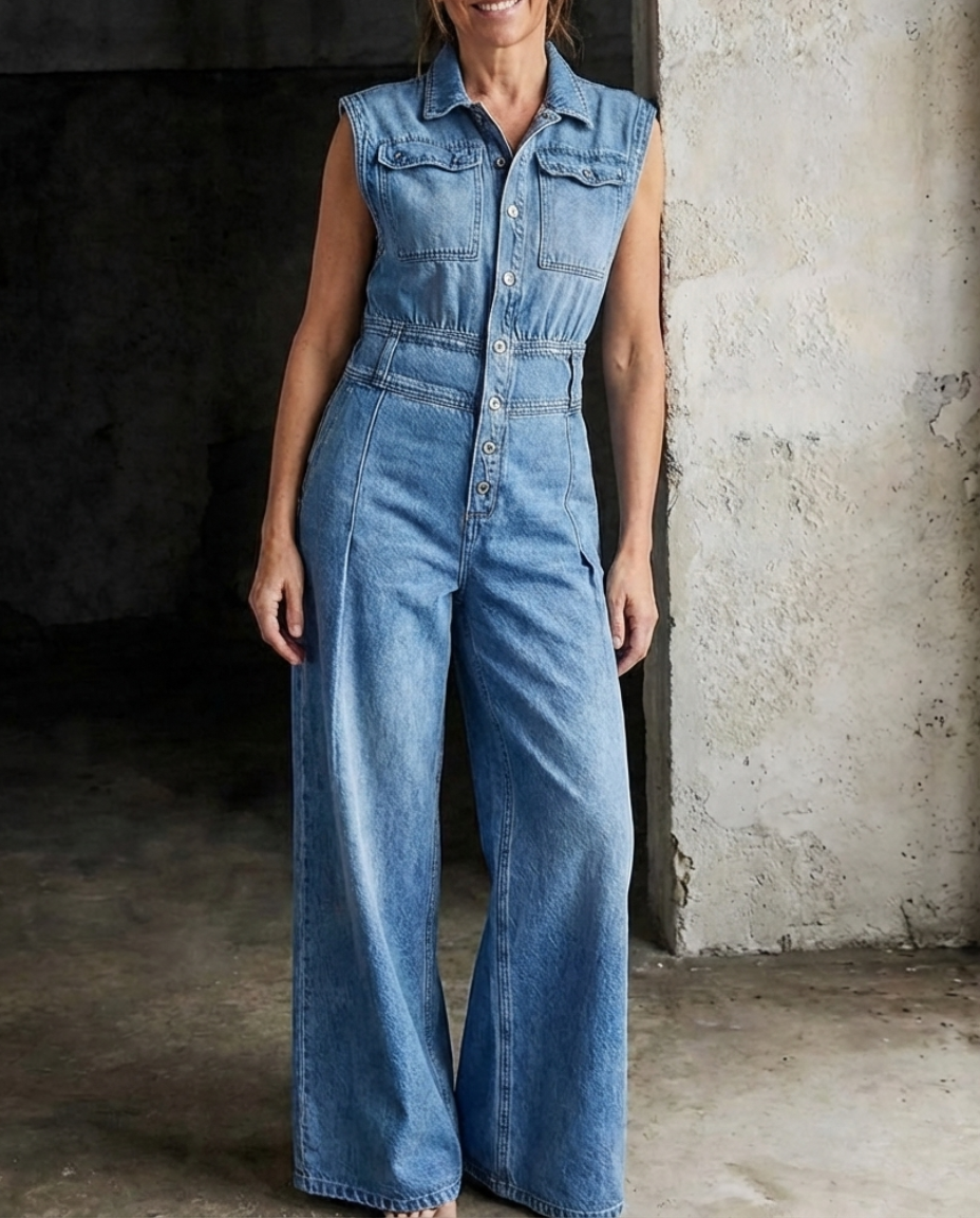 Stella™ | Denim Jumpsuit Vida