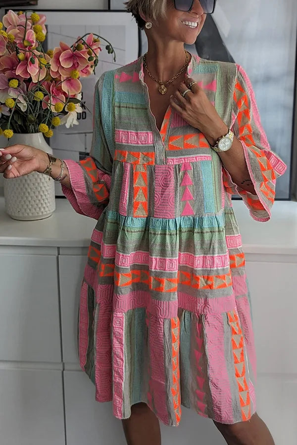 ANDREA | ELEGANT KLÄNNING MED FLAIR-ÄRMAR
