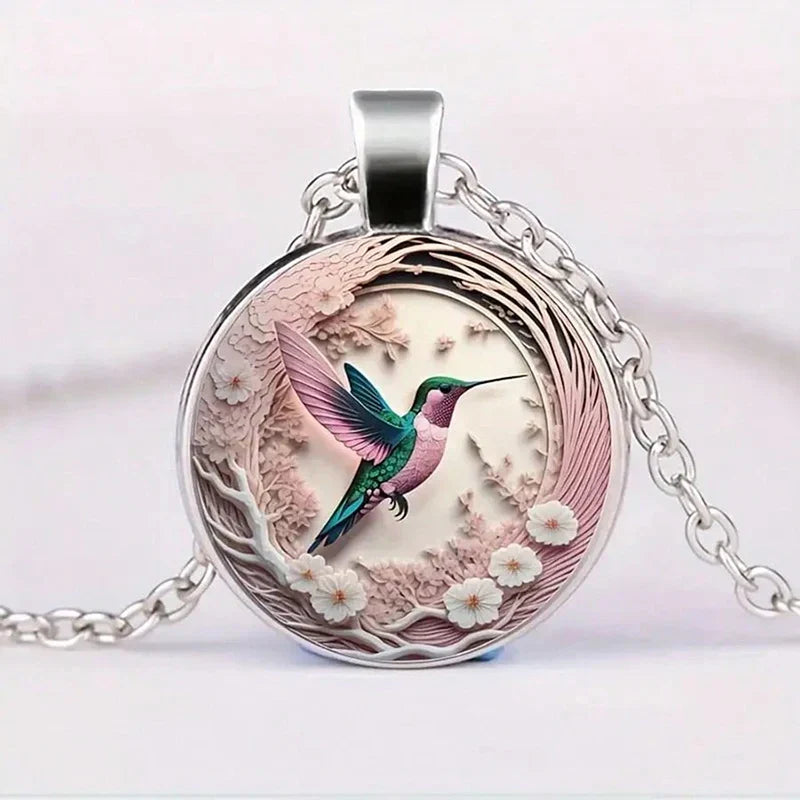 Linnea™ | Halsband med kolibri-hänge