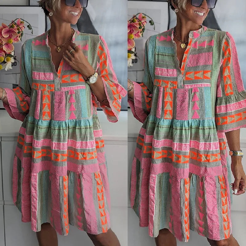 ANDREA | ELEGANT KLÄNNING MED FLAIR-ÄRMAR